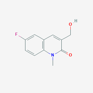 molecular formula C11H10FNO2 B1448915 6-fluoro-3-(hydroxymethyl)-1-methylquinolin-2(1H)-one CAS No. 2092727-97-2