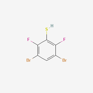 molecular formula C6H2Br2F2S B1448916 3,5-Dibromo-2,6-difluorothiophenol CAS No. 1804939-15-8