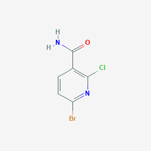molecular formula C6H4BrClN2O B1448919 6-溴-2-氯烟酰胺 CAS No. 1807028-68-7