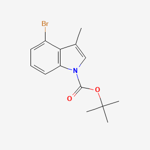 molecular formula C14H16BrNO2 B1448921 tert-Butyl 4-bromo-3-methyl-1H-indole-1-carboxylate CAS No. 1337879-60-3