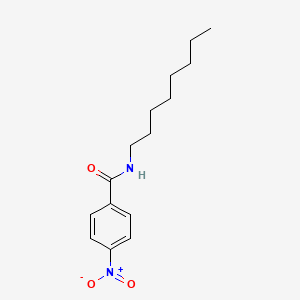 molecular formula C15H22N2O3 B14489216 Benzamide, 4-nitro-N-octyl- CAS No. 64026-20-6