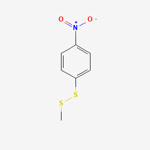 molecular formula C7H7NO2S2 B14489269 Disulfide, methyl 4-nitrophenyl CAS No. 63296-21-9