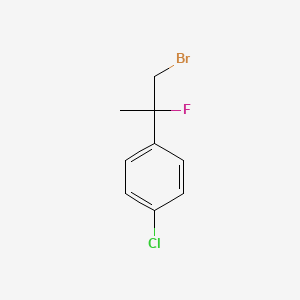 molecular formula C9H9BrClF B1448927 1-(1-Bromo-2-fluoropropan-2-yl)-4-chlorobenzene CAS No. 2090277-84-0