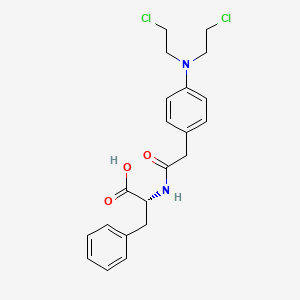 N-({4-[Bis(2-chloroethyl)amino]phenyl}acetyl)-D-phenylalanine