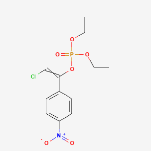 2-Chloro-1-(4-nitrophenyl)ethenyl diethyl phosphate