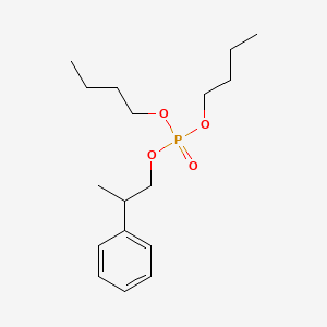 molecular formula C17H29O4P B14489281 Dibutyl 2-phenylpropyl phosphate CAS No. 63504-25-6