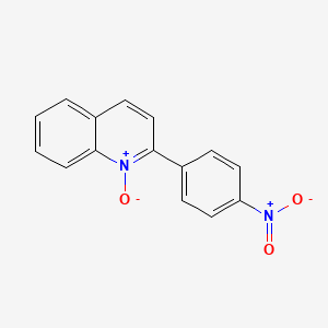 2-(4-Nitrophenyl)-1-oxo-1lambda~5~-quinoline