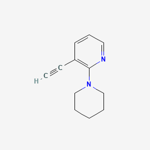 molecular formula C12H14N2 B1448933 3-Ethynyl-2-(piperidin-1-yl)pyridine CAS No. 2098037-21-7