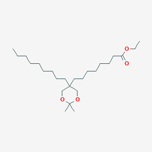 molecular formula C25H48O4 B14489340 Ethyl 8-(2,2-dimethyl-5-nonyl-1,3-dioxan-5-YL)octanoate CAS No. 64305-23-3