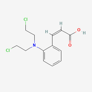 2-Propenoic acid, 3-[2-[bis(2-chloroethyl)amino]phenyl]-