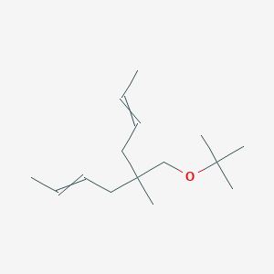 molecular formula C15H28O B14489391 5-(tert-Butoxymethyl)-5-methylnona-2,7-diene CAS No. 65669-22-9