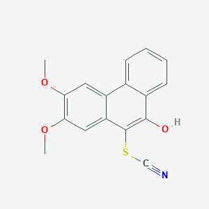 10-Hydroxy-6,7-dimethoxyphenanthren-9-yl thiocyanate