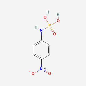 molecular formula C6H7N2O5P B14489441 N-(4-Nitrophenyl)phosphoramidic acid CAS No. 63542-05-2