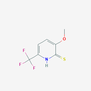 molecular formula C7H6F3NOS B1448947 2-Mercapto-3-methoxy-6-(trifluoromethyl)pyridine CAS No. 1935094-22-6