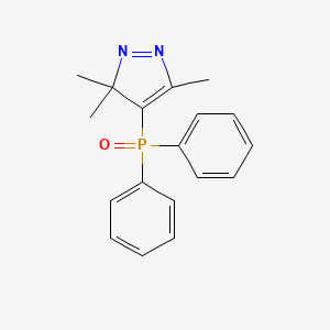 molecular formula C18H19N2OP B14489489 4-(Diphenylphosphoryl)-3,3,5-trimethyl-3H-pyrazole CAS No. 65939-29-9