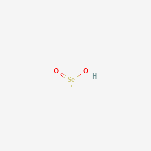 molecular formula HO2Se+ B14489518 Hydroxy(oxo)selanium CAS No. 63448-56-6