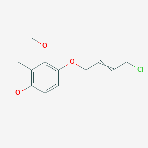 1-[(4-Chlorobut-2-en-1-yl)oxy]-2,4-dimethoxy-3-methylbenzene