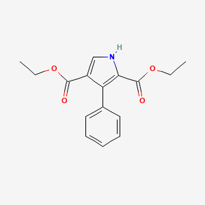 1H-Pyrrole-2,4-dicarboxylic acid, 3-phenyl-, diethyl ester