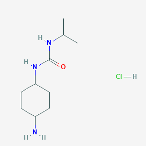 molecular formula C10H22ClN3O B1448962 反式 1-(4-氨基-环己基)-3-异丙基-脲盐酸盐 CAS No. 2204561-95-3