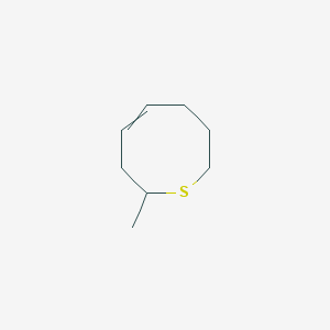 molecular formula C8H14S B14489622 8-Methyl-3,4,7,8-tetrahydro-2H-thiocine CAS No. 64945-39-7