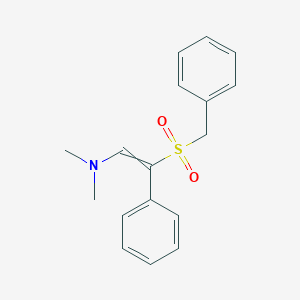 N,N-Dimethyl-2-phenyl-2-(phenylmethanesulfonyl)ethen-1-amine