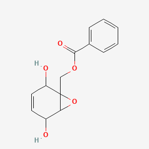 (2,5-Dihydroxy-7-oxabicyclo[4.1.0]hept-3-en-1-yl)methyl benzoate