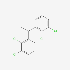 molecular formula C14H10Cl4 B14489645 1,1'-(Ethane-1,1-diyl)bis(2,3-dichlorobenzene) CAS No. 63199-65-5