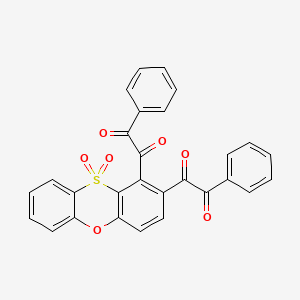 1,2-Bis[oxo(phenyl)acetyl]-10H-10lambda~6~-phenoxathiine-10,10-dione