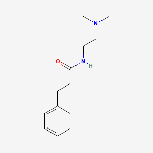 molecular formula C13H20N2O B14489670 Benzenepropanamide, N-(2-(dimethylamino)ethyl)- CAS No. 63224-24-8