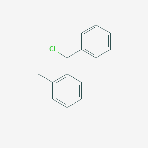 molecular formula C15H15Cl B14489682 1-(Chloro(phenyl)methyl)-2,4-dimethylbenzene CAS No. 65214-72-4