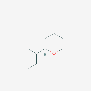 molecular formula C10H20O B14489685 2-(Butan-2-yl)-4-methyloxane CAS No. 63591-53-7