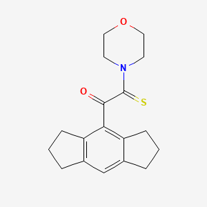 Morpholine, 4-(2-(1,2,3,5,6,7-hexahydro-S-indacen-4-yl)-2-oxo-1-thioxoethyl)-