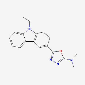 5-(9-Ethyl-9H-carbazol-3-YL)-N,N-dimethyl-1,3,4-oxadiazol-2-amine