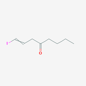 molecular formula C8H13IO B14489740 1-Iodooct-1-en-4-one CAS No. 65989-30-2