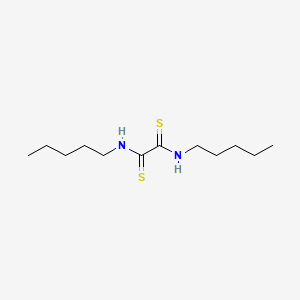 molecular formula C12H24N2S2 B14489748 Oxamide, N,N'-dipentyldithio- CAS No. 64059-60-5