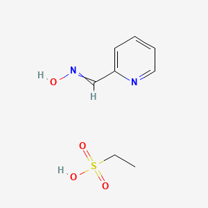 molecular formula C8H12N2O4S B14489779 Pyridine-2-aldoxime ethanesulfonate CAS No. 63680-94-4