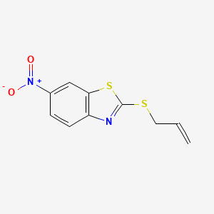 Benzothiazole, 6-nitro-2-(2-propenylthio)-