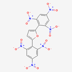 molecular formula C16H6N6O13 B14489839 2,5-Bis(2,4,6-trinitrophenyl)furan CAS No. 65418-96-4