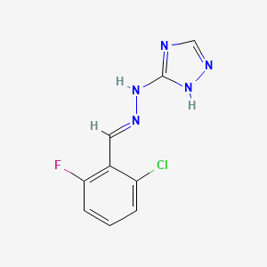 Benzaldehyde, 2-chloro-6-fluoro-, 1H-1,2,4-triazol-3-ylhydrazone