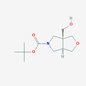 B1448988 cis-tert-Butyl 3a-(hydroxymethyl)tetrahydro-1H-furo[3,4-c]pyrrole-5(3H)-carboxylate CAS No. 1445951-67-6