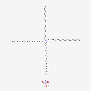 molecular formula C56H116N2O3 B14489887 N,N,N-Tritetradecyltetradecan-1-aminium nitrate CAS No. 63893-37-8