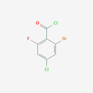 molecular formula C7H2BrCl2FO B1448993 2-溴-4-氯-6-氟苯甲酰氯 CAS No. 1805575-89-6