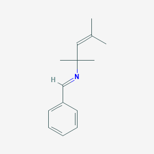 molecular formula C14H19N B14489932 (E)-N-(2,4-Dimethylpent-3-en-2-yl)-1-phenylmethanimine CAS No. 64760-60-7