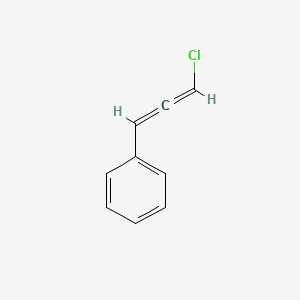 molecular formula C9H7Cl B14489940 3-Chloro-propa-1,2-dienyl-benzene CAS No. 64788-21-2