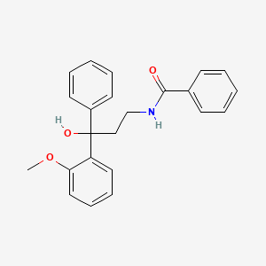 N-[3-Hydroxy-3-(2-methoxyphenyl)-3-phenylpropyl]benzamide