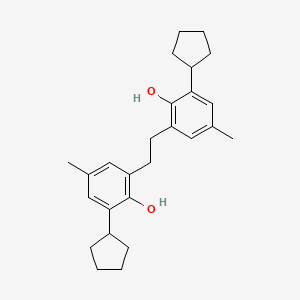 2,2'-(Ethane-1,2-diyl)bis(6-cyclopentyl-4-methylphenol)