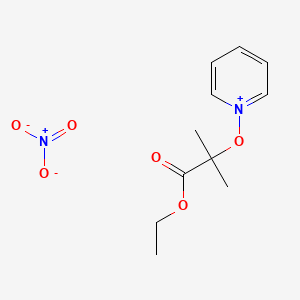 1-[(1-Ethoxy-2-methyl-1-oxopropan-2-yl)oxy]pyridin-1-ium nitrate