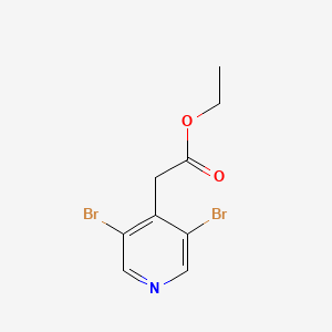 B1448998 Ethyl 3,5-dibromopyridine-4-acetate CAS No. 1806347-62-5