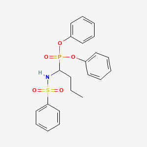 Diphenyl {1-[(benzenesulfonyl)amino]butyl}phosphonate