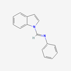 (E)-1-(1H-Indol-1-yl)-N-phenylmethanimine